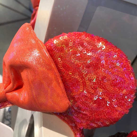🧡Disney Ariel’s Coral Grotto Minnie Mouse Ears - Picture 5 of 5